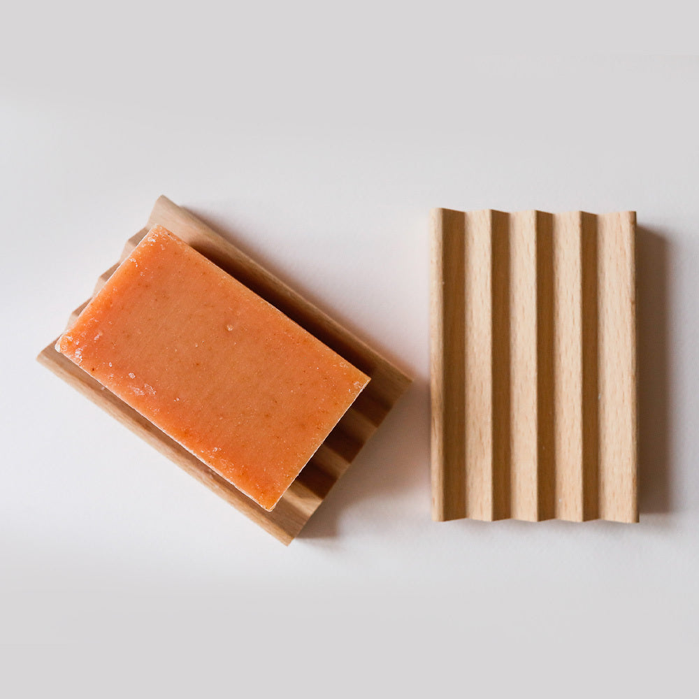 Zigzag Beechwood Soap Dish