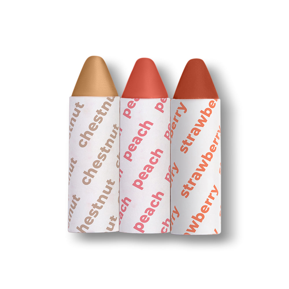 3-in-1 Balmie Makeup Crayon Trio Set