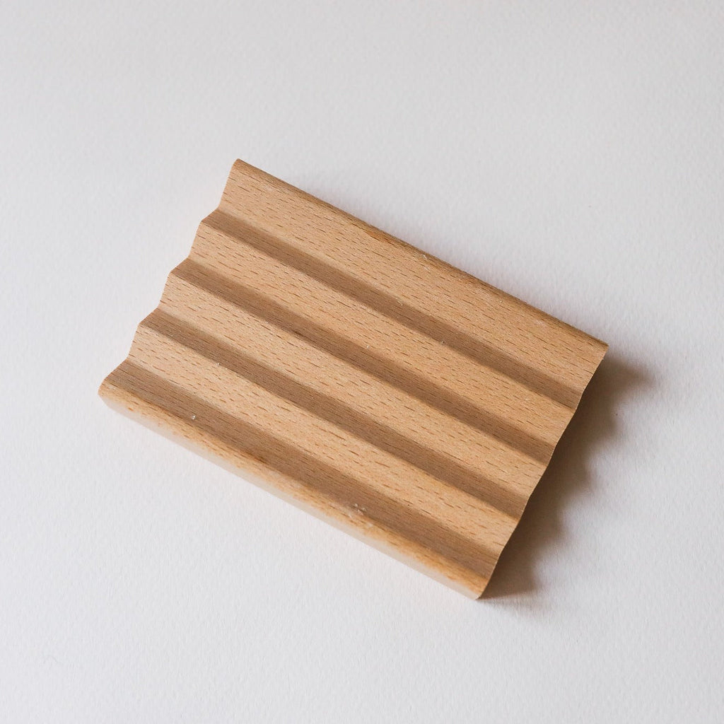Zigzag Beechwood Soap Dish
