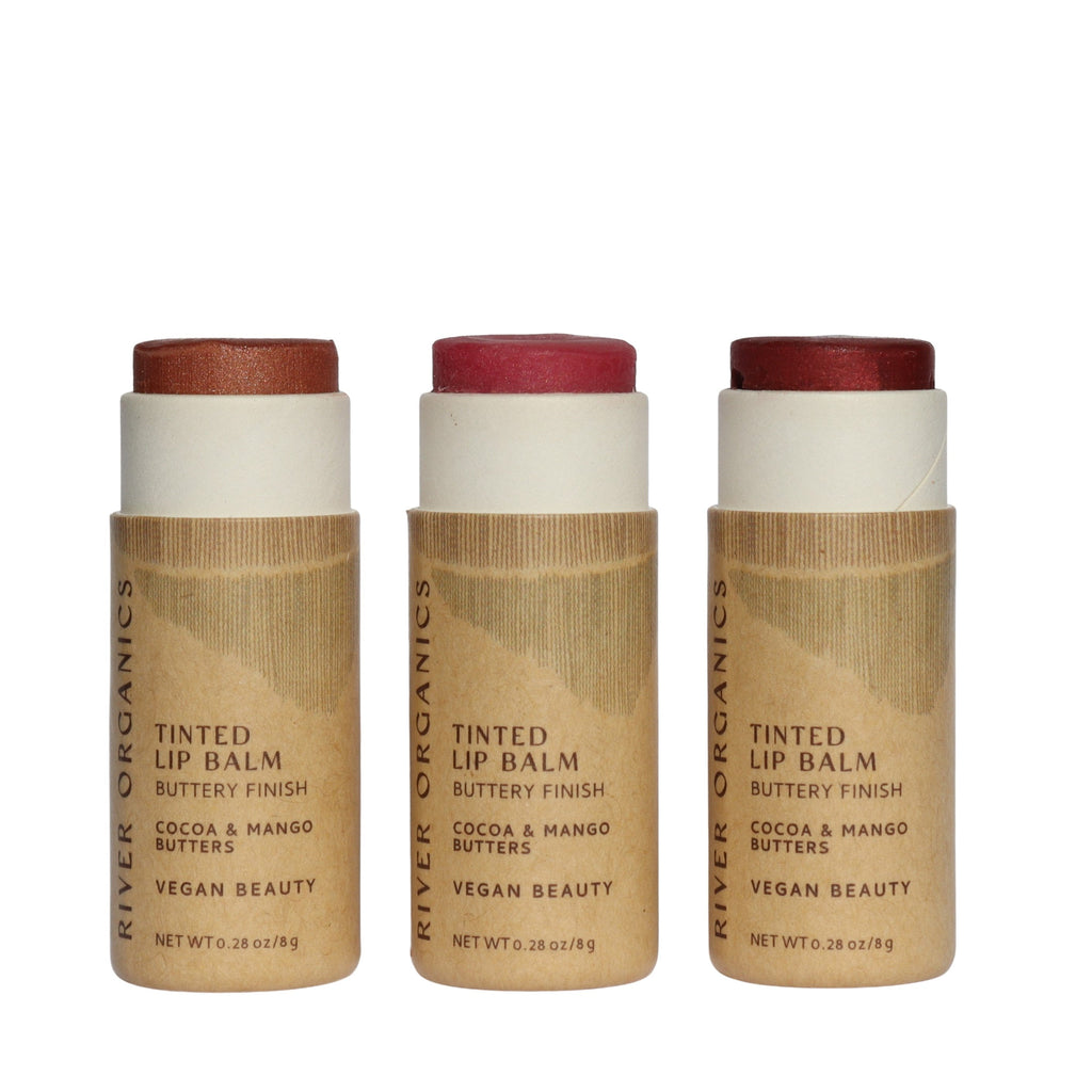 Set of 3 Tinted Vegan Lip Balms